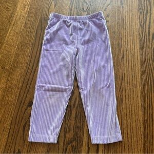Monica & Andy Purple Ribbed Soft Pants- 3T